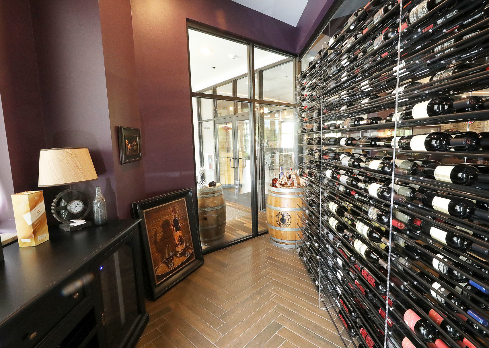 Buck and Honey's wine cellar